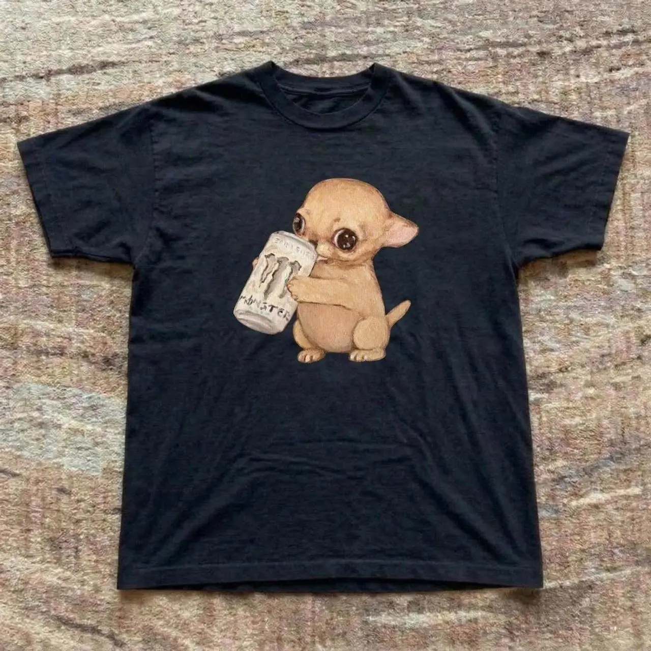 Gildan Men's and Women's T-shirt, Meme Chihuahua Soda Cute Animal Graphic tee, Animal tee, Y2k Unisex Graphic Tees Gothic Grunge Emo Scene Amity Affliction Style Clothes Menswear Womenswear Streetwear