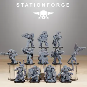 Socratis Reinforcers | Socratis Knights (10) - MKX Prime Brothers - Stationforge - 3d Printed Mini Marines