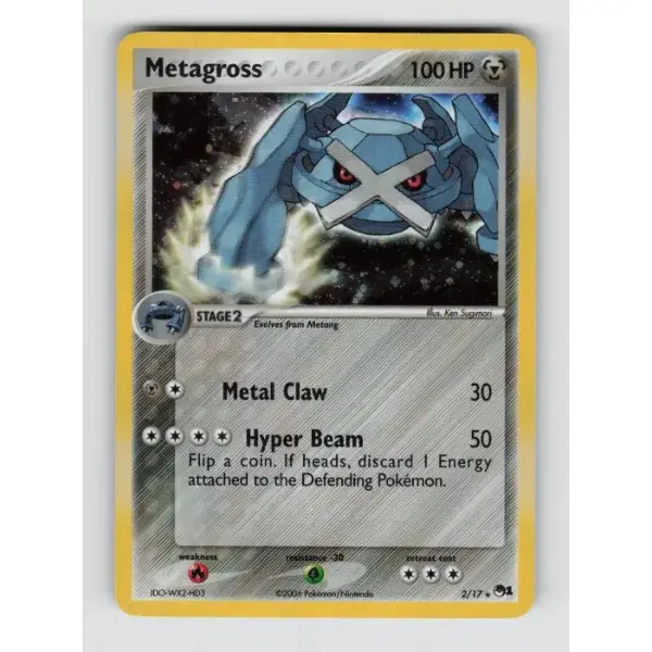 POKEMON TCG AUTHENTIC RAW SINGLES: Metagross POP Series 1 Rare  light play english