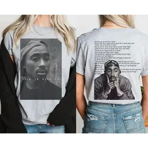 Ship Within 24 Hours 2pac Lyric Vintage Graphic T-Shirt, Tupac  Shakur 2Pac Retro Tee, 90s Hip Hop Legends Apparel, Classic Rapper Merch, Unisex Casual Streetwear For Fans J4J
