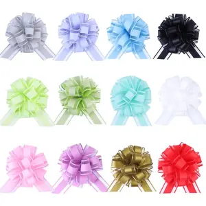 12 count 6inch Pull Bow  Wrapping,Pull Bow for Birthday, Christmas, Party, Holiday,  Boxes Bow Basket Packaging Bows for Valentine's Day Presents Flower Decorations