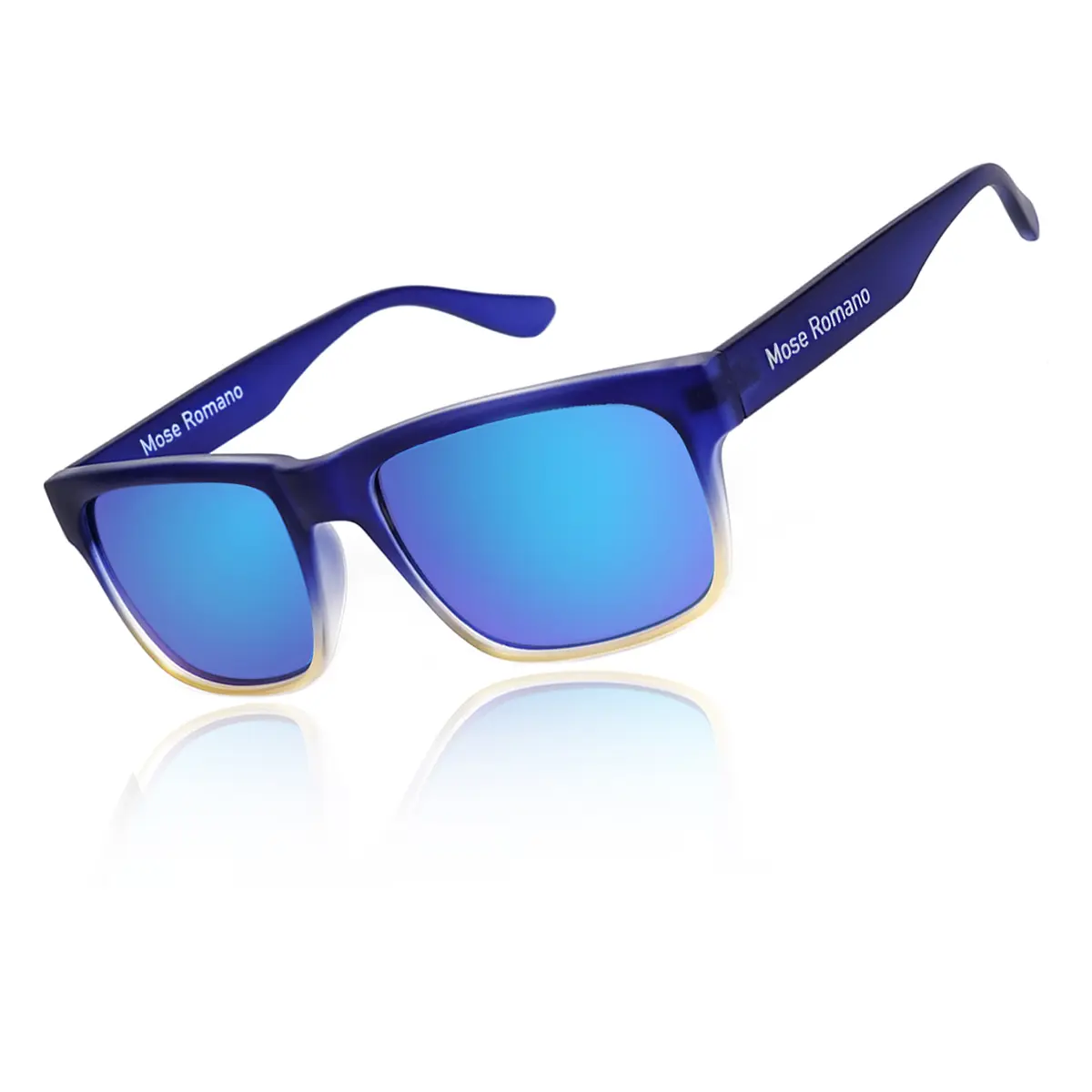 Navy Blue Gradient Frames Ice Blue Lens