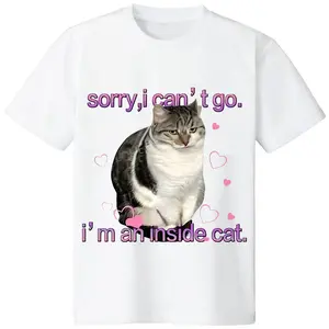 I'm an Inside Cat Y2k Funny Tee for Men and Women, Unhinged Graphic Tees, Funny Sweatshirt Exchange