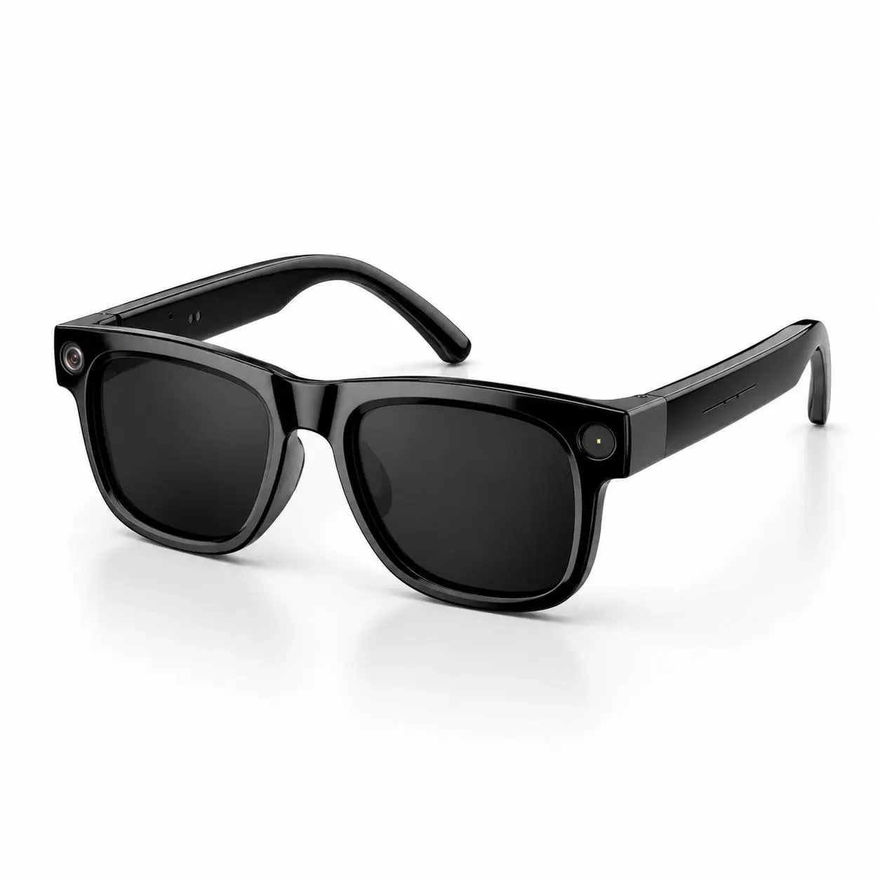 Hawkry Smart AI Camera Glasses AG19 - Blue Light-Blocking Lenses, Touch+Button Controls, Bluetooth Connectivity, Mobile Compatible, USB Charging, Real-Time Multi-Language Translation, Video Recording, Modern Outdoors Hiking Wearables for Travelers