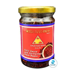 Chua Hah Seng Chili Sauce with Fermented Black Beans (7.1 oz) น้ำพริกผสมถั่วดำหมัก ตราฉั่วฮะเส็ง