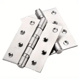Stainless Steel Folding Door Hinges, Quiet Bearing Pivot Hardware, Home Renovation Door Frame Accessories, Indoor Furniture Parts