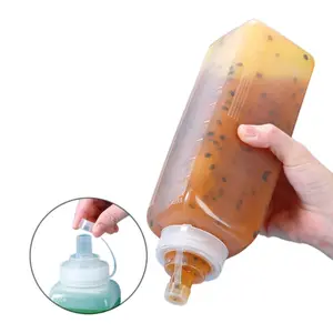 1-Pack Squeeze Sauce Bottles, Large Capacity Portable Kitchen Utensils, Multiple Sizes Available, Multi-Purpose Leak-Proof Condiment Bottles, Suitable for Ketchup, Jam, and Salad Dressing