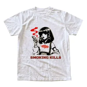 Smoking Kills Y2k Graphic T Shirt, Smoking Kills Shirt, Unisex Shirt, Y2k Unisex Graphic Tees Gothic Grunge Emo Scene Amity Affliction Style Clothes Menswear Womenswear Streetwear