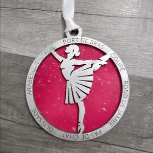 Dance ornament, ballet ornament, ballerina ornament