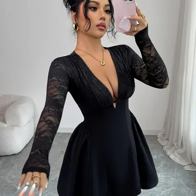 Ed Hardy Lace Up Dress - TikTok Shop