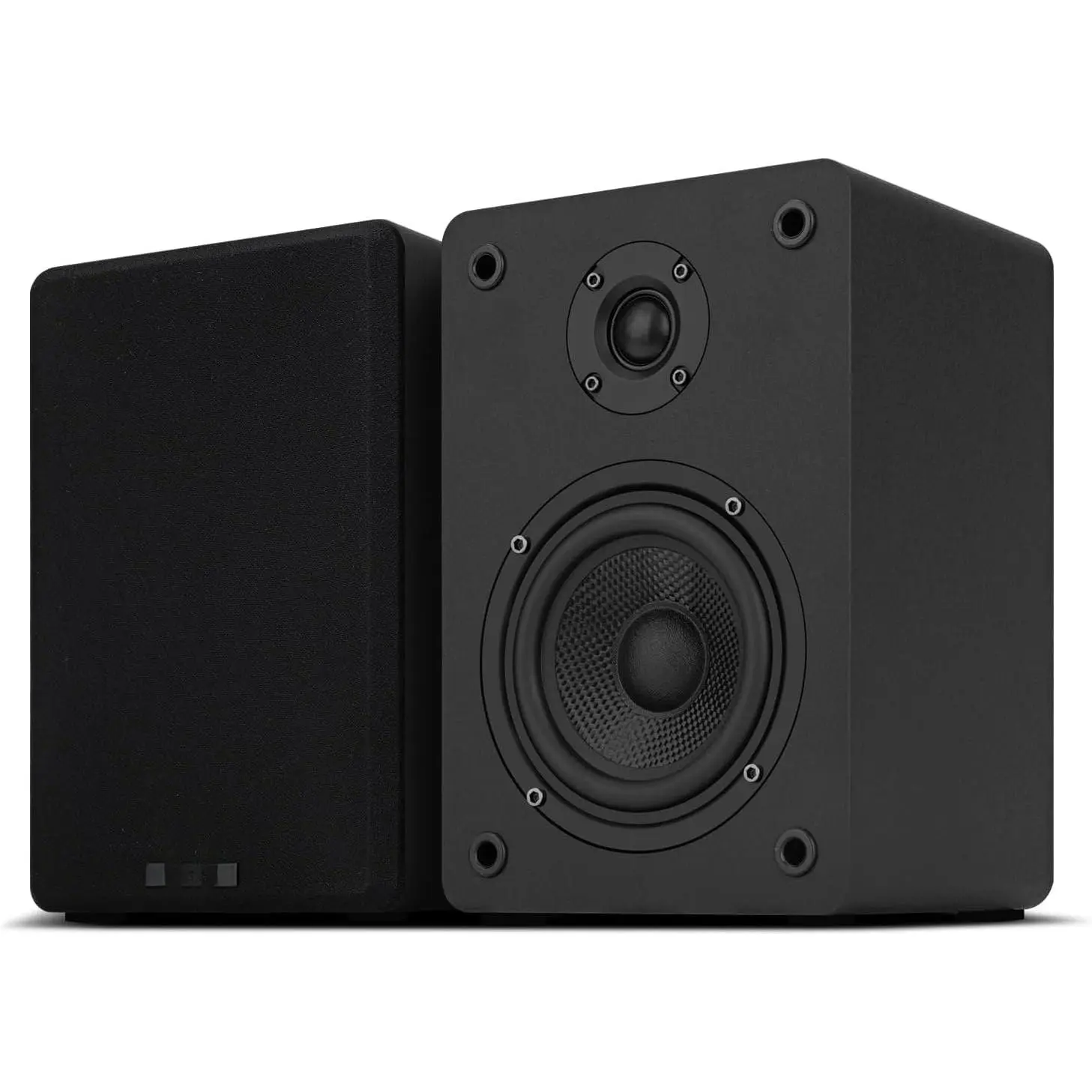 40W*2 Passive Bookshelf Speakers for Record Players and  Theater Systems, Midrange and High-Frequency Stereo Speakers, Indoor Rear Surround Speakers, Requires a Amplifier,(Black)