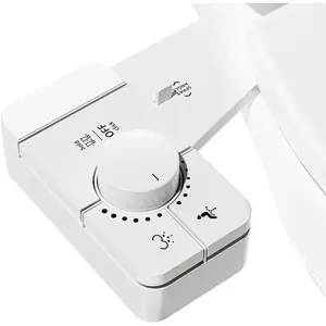 Bidet Attachment for Toilet, Non-Electric  Cold Water Bidet Toilet with Angle Control Dual Nozzle, Adjustable Water  & Self Cleaning Nozzle (1 Unit, WHIET)
