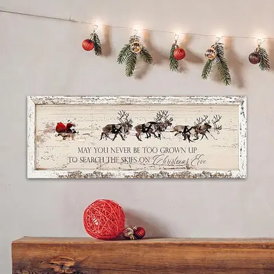 "Have Yourself A Merry Little Christmas" Vintage Tin Sign - 8x12 Inch Rustic Wall Art 3 thumbnail image