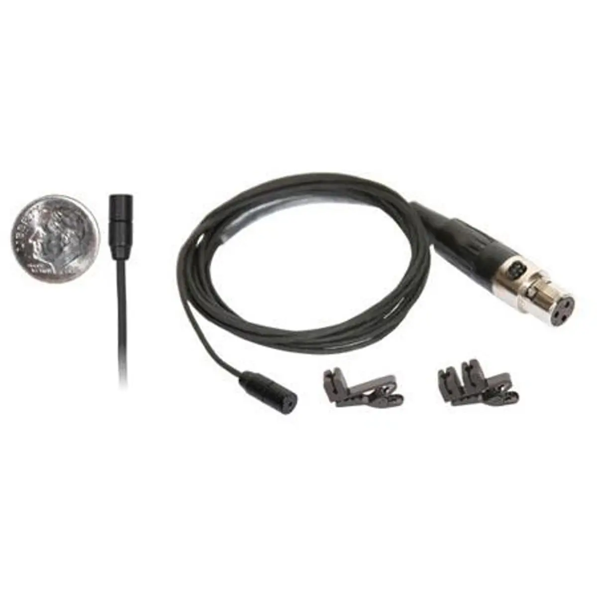 Galaxy Audio LV5 Compact 5mm Omni-Directional Wired Microphone with Cable, Connector for Recording