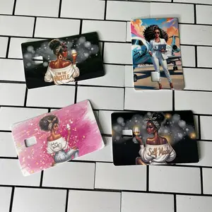 Black girl magic credit card skins sticker decals