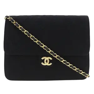 Pre-owned CHANEL Cotton Shoulder Bags Matelasse Shoulder Bag
