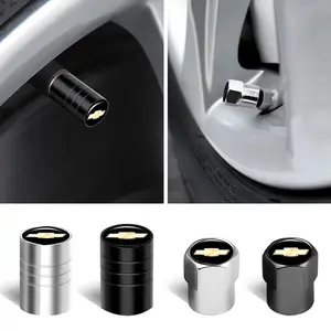 Chevrolet Car Tire Valve Stem Cap, Personalized Wheel HUB Cover, Dustproof Leak-Proof Protection, Creative Decoration Accessory