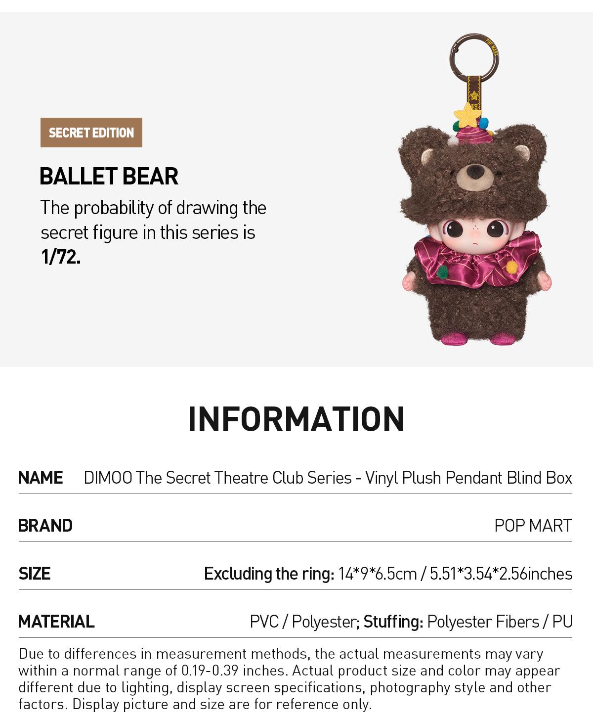 unboxing - DIMOO The Secret Theatre Club Series - Vinyl Plush Pendant Blind Box