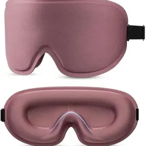 Side Sleep Eye Mask, Lash Extension Compatible, 3D Contour Cup, Light Blocking Night Use, Adjustable Strap, Men's Travel Eye Cover, Sleeping Mask