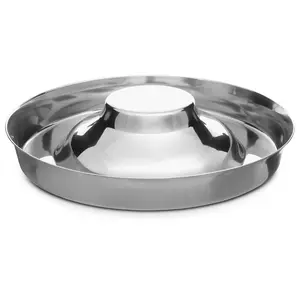 Jeffers Stainless Steel Flying Saucer Puppy Food & Water Bowl Jeffers Stainless Steel Flying Saucer Puppy Food & Water Bowl
