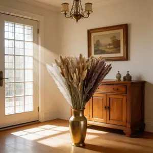Transform Your Space: 17.3" Dried Pampas & Bunny Tail Bouquet