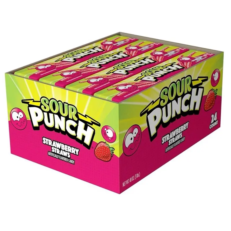 Punch straws 24 pack of 2oz trays