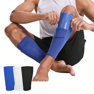 Unisex Outdoor Training Socks, Breathable Soft Anti-Chafe High Elastic Support, Dual Layer Football Basketball Running Socks, Shin Sleeve