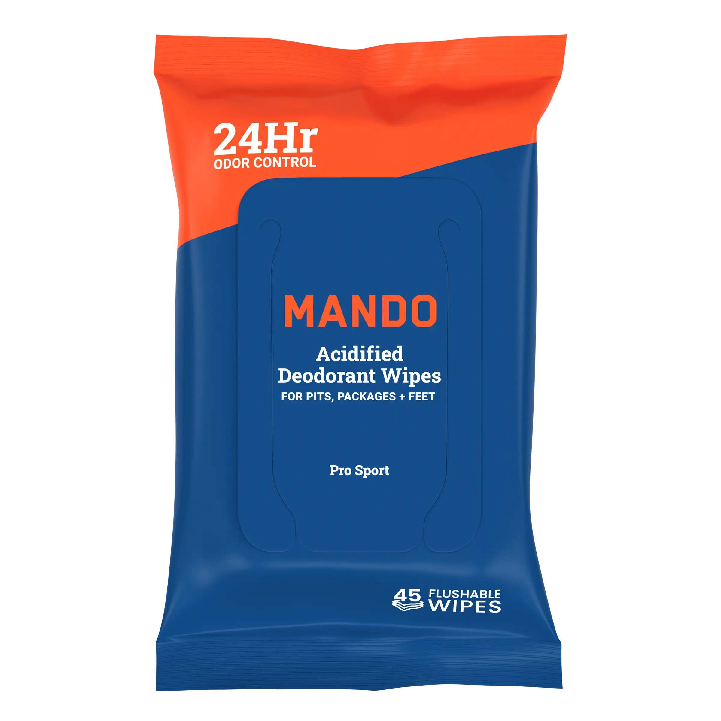 45CT Wipes | pH optimized Acidified Deodorant Wipes for pits, package, feet and beyond