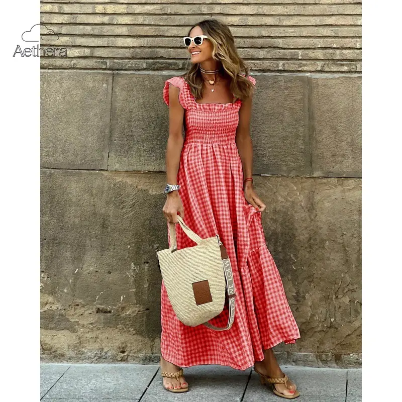 gingham dress - TikTok Shop
