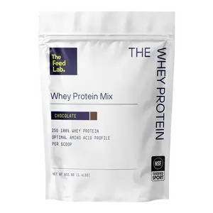 The Feed Lab Whey Protein Mix Chocolate 25g 100% Whey Protein 655.6g Optimal Amino Acid Profile Post Workout Recovery Drink
