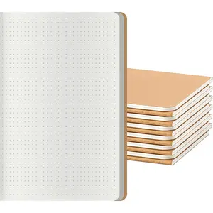12 Pack Dot Grid Notebook Journals Bulk with Thick Dotted Grid Paper, 60 Pages, 8.3x5.5 inch, A5 Size, Diary Writing Subject Notebooks Planner for Travelers Students Office, Travel Journal Set