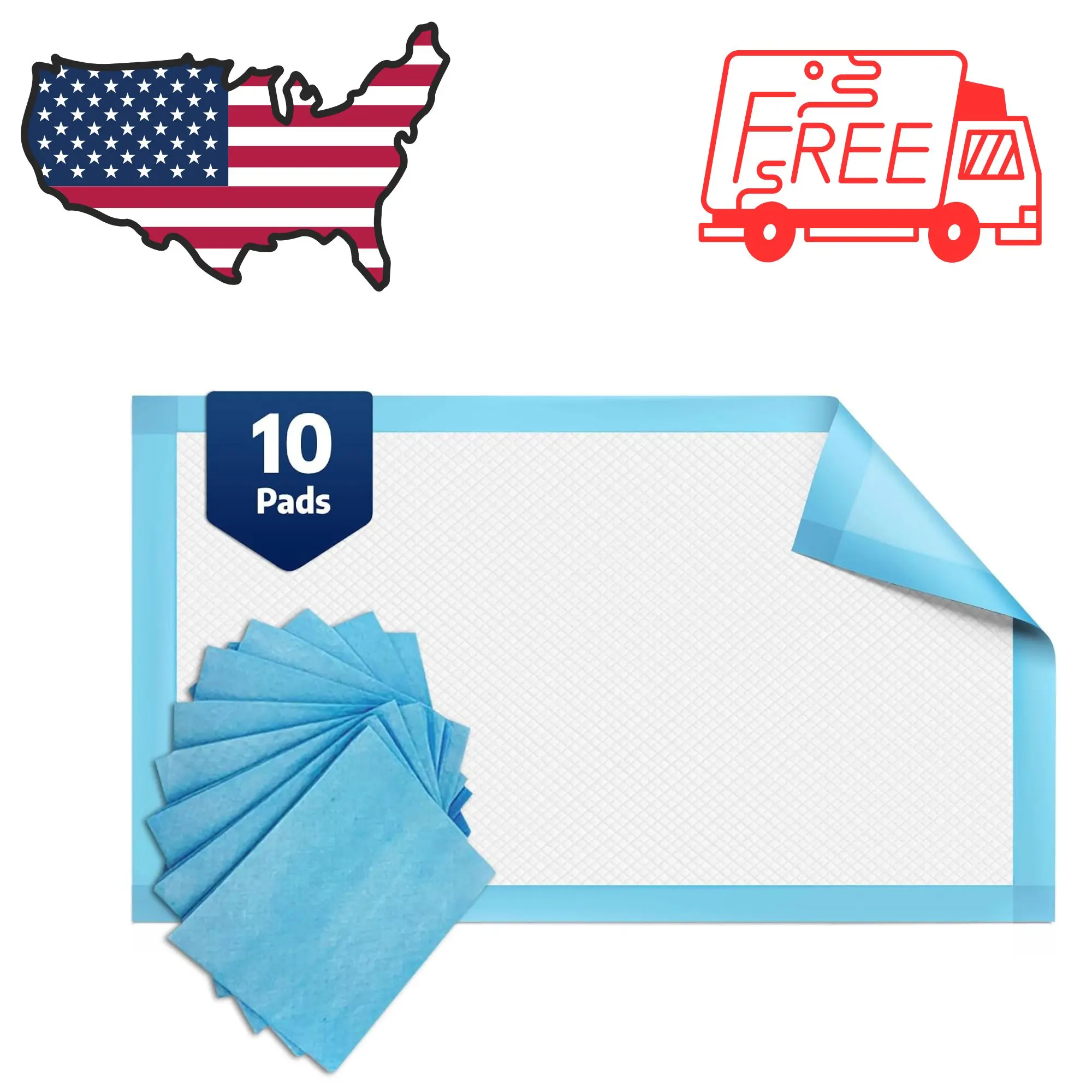 50 Count Super Absorbency Disposable Underpads, 17” x 13”