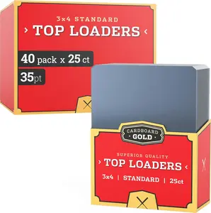 Cardboard Gold Standard Size Trading Card Toploaders - 1000ct Case