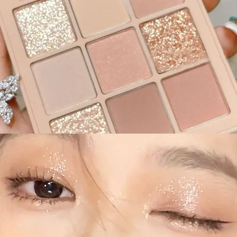 Punk Smokey Matte Glitter Eyeshadow Palette Cool Toned Gray Black Eye Pigment Palette for Everyday Makeup