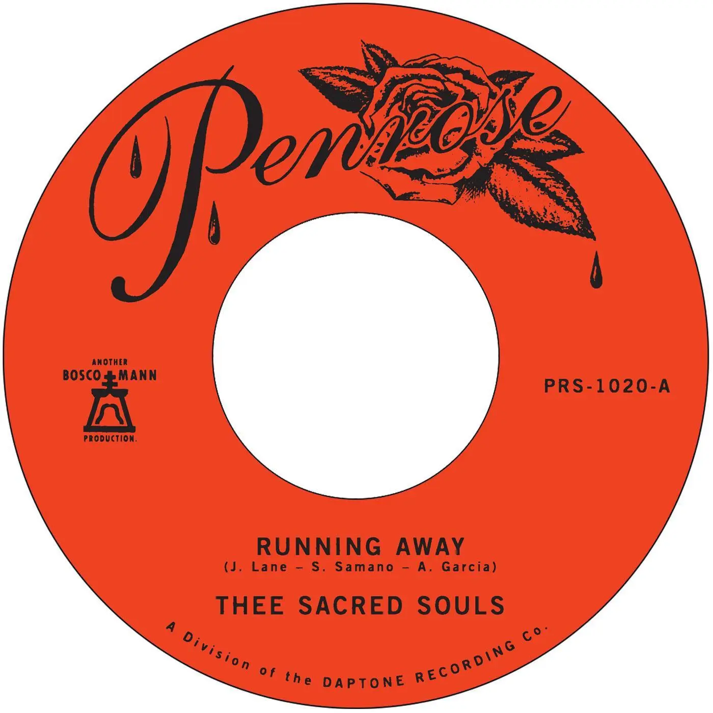 Thee Sacred Souls - Running Away b/w Love Comes Easy [7"] NEW Vinyl Record 823134102019
