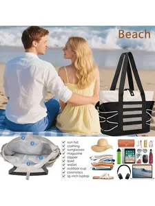 Women's Travel Handbag, Foldable Beach Bag, Gym Sports Bag, Shopping Bag, Ideal for Gifting, Versatile and Stylish Accessory