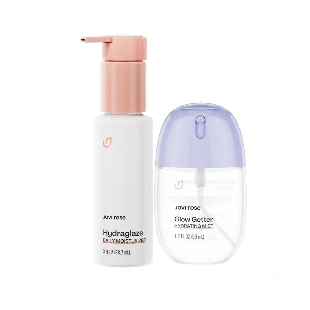 Jovi Rose Ultimate Hydration Duo: Glow Getter Mist & Hydraglaze Face Moisturizer Bundle
