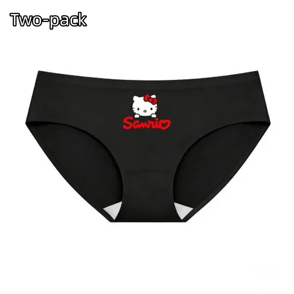 Authentic Sanrio Licensed Hello Kitty Women's Seamless Briefs, Soft Milk Silk Ice Fabric, Breathable & No Visible Panty Lines