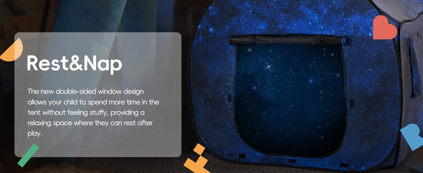 (Summer Turn-Up)OUTREE Sensory Tent 47 * 47 * 47 in, Sensory Tent for Kids with Autism, Pop-up Play Tent, Summer Turn Up & Father's Day Deal (Summer Turn-Up)OUTREE Sensory Tent 47 * 47 * 47 in, Sensory Tent for Kids with Autism, Pop-up Play Tent, Summer Turn Up & Father's Day Deal