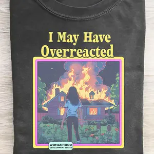 1 piece, 230 g washed “Fireball Surrounds My Home” printed T-shirt; high-quality wax-printed cotton retro fashion brand T-shirt; suitable as a summer T-shirt with sufficient thickness; holiday gift menswear T-shirt.