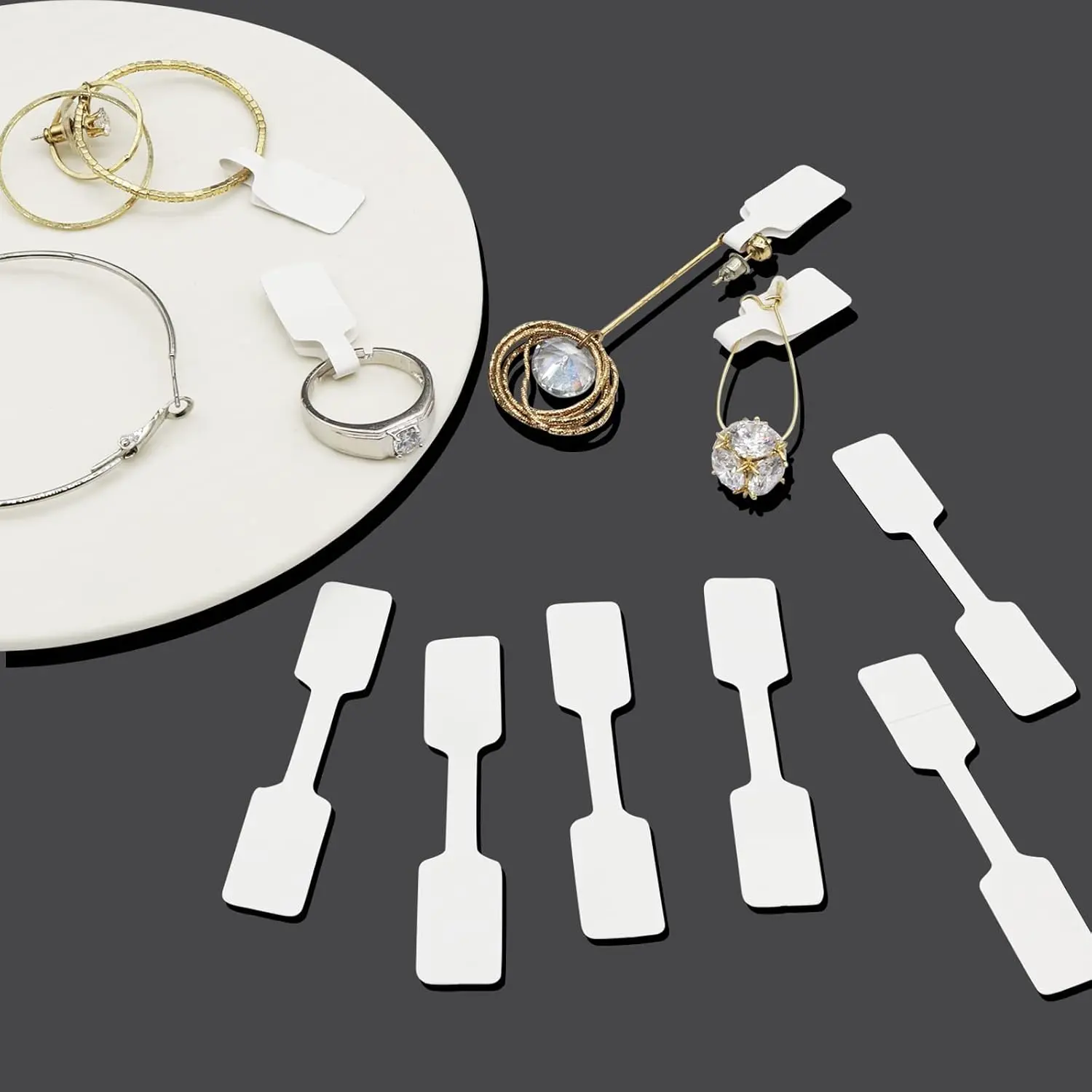 Jewelry Tags with Price Stickers 500pcs for Retail Display & Boutique