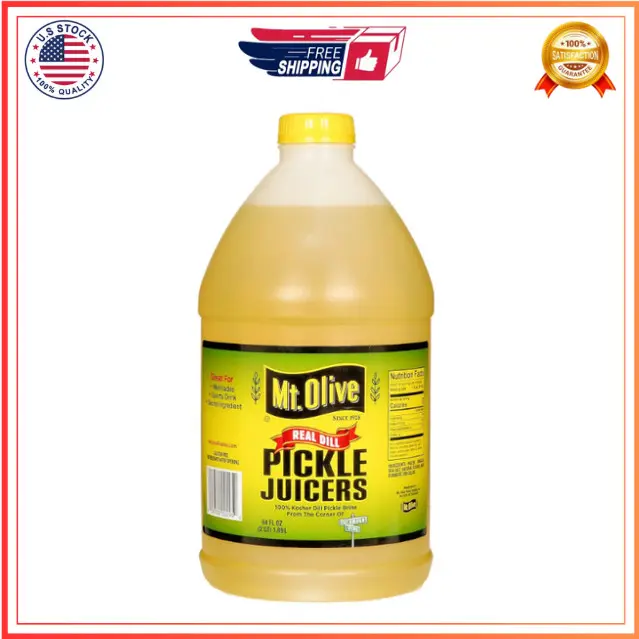Mt. Olive Pickle Juice 100% Kosher Dill Pickle Brine, 64 Ounce Bottle