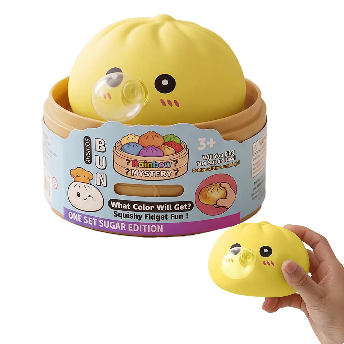 2026 Soft Silicone Stress-Relief Toy—Features a bubble-blowing function; a bun-shaped sensory toy suitable for people experiencing anxiety; a portable desktop toy ideal for use in offices and schools; a cute gift