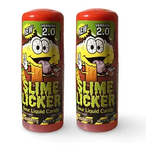 Toxic Waste Slime Licker V2 Sour Rolling Liquid Candy - Strawberry 2 Pack