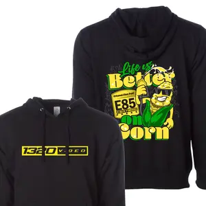 Life Is Better On Corn 1320Video Hoodie – Turbo Car Guy Sweatshirt, E85 Drag Racing Apparel, Streetwear Gift