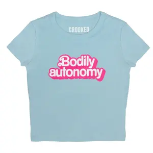 Bodily Autonomy Crop T-Shirt Graphic Tees Women