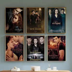 Twilight Saga Movie Posters Bundle - Vintage Movie Collector Memorabilia For Twilight Fans - Movie Wall Art Decor - Choose 1 to 6 poster