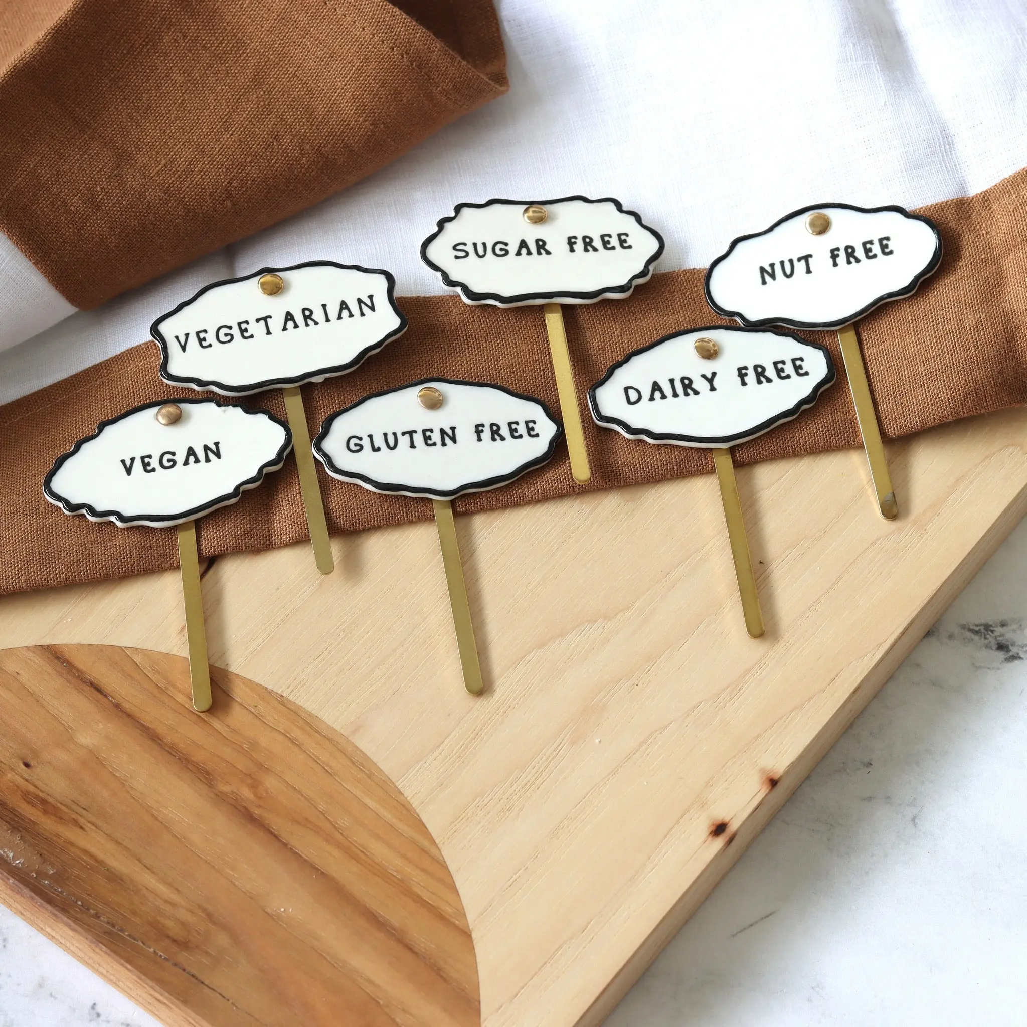 Stoneware Food Markers