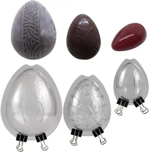 3 Style Easter Eggs Dinosaur Egg  Mold Confectionery Tools Cake Decorating baking Candy Mould Polycarbonate  Mold