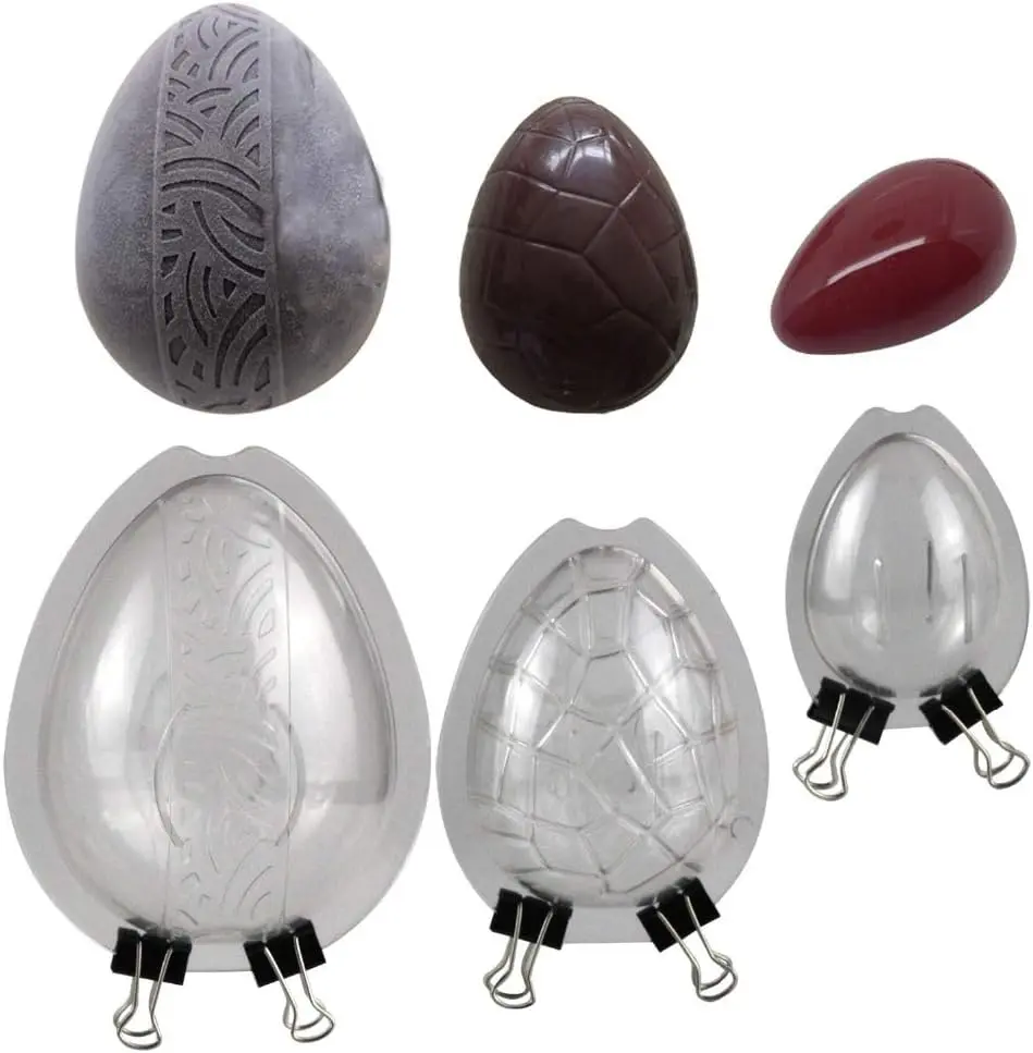 3 Style Easter Eggs Dinosaur Egg  Mold Confectionery Tools Cake Decorating baking Candy Mould Polycarbonate  Mold